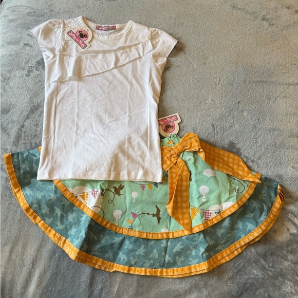 Jelly The Pug White and Yellow Kids Matching Set - Picture 1 of 4